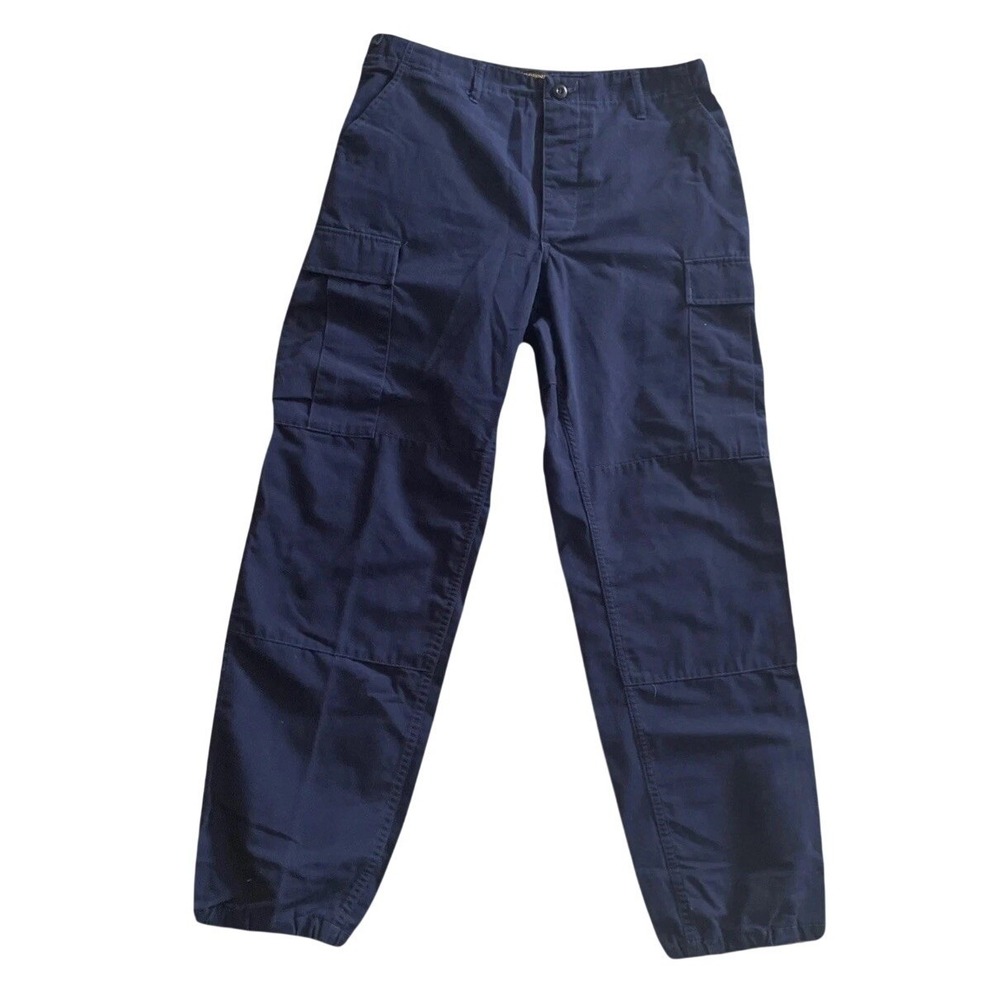 Propper Cargo Tactical Pants Mens Medium Regular Navy Blue Ripstop Utility Work - Picture 2 of 9